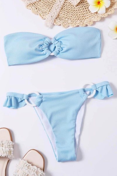 Bikini ring ruffle
