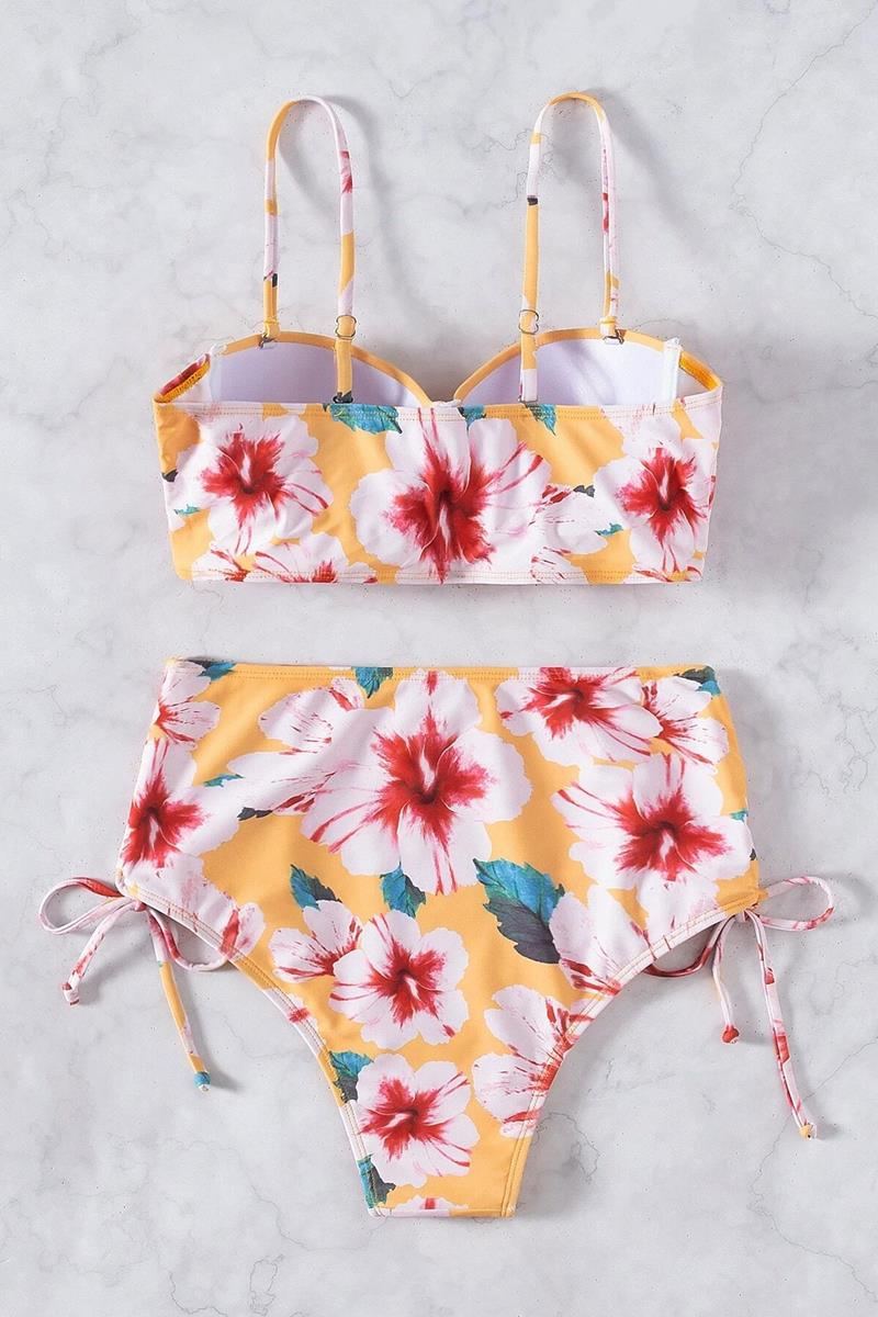 Bikini floral push up