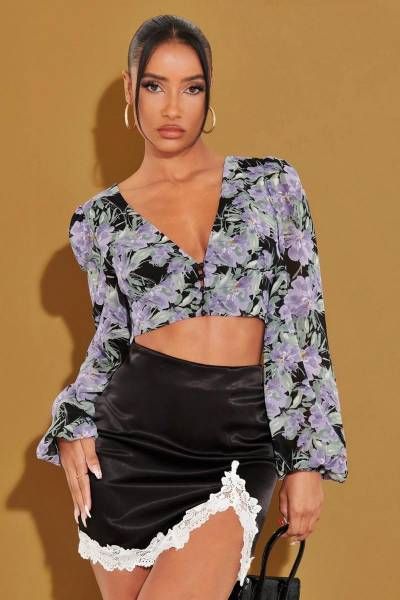Blusa allover floral