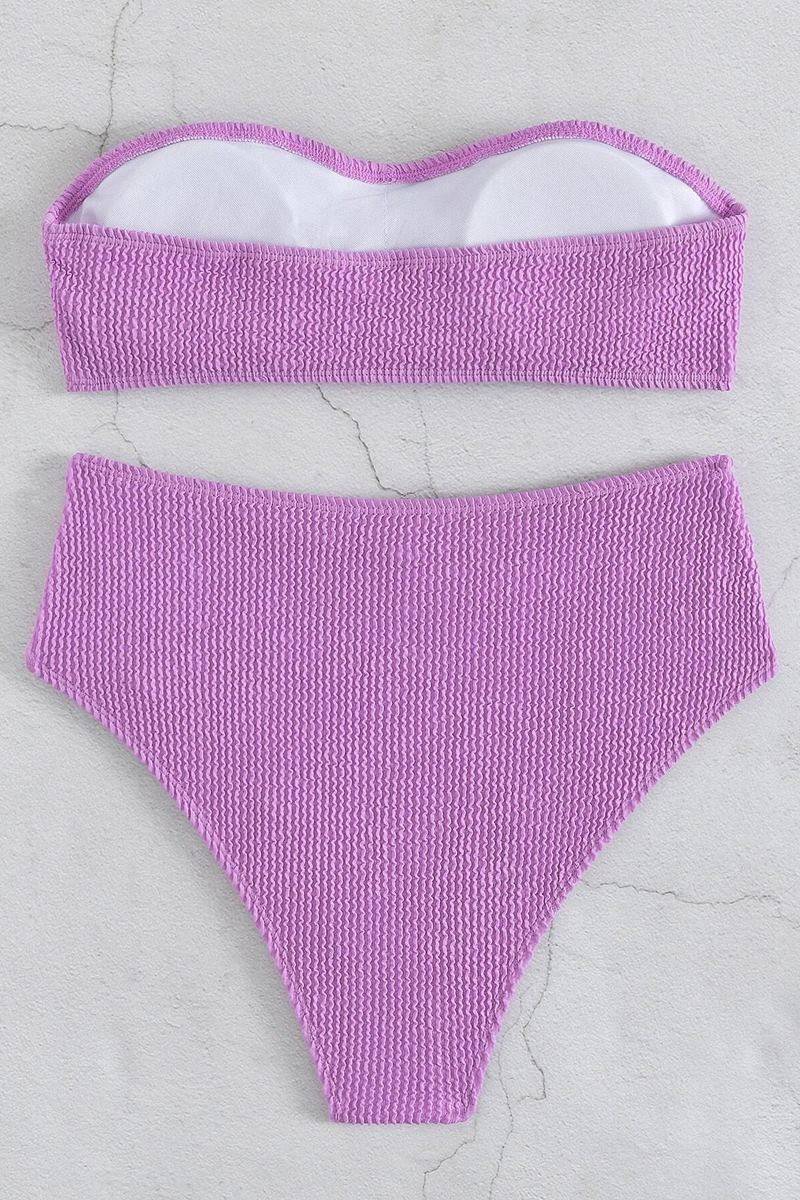 Bikini textured ruched