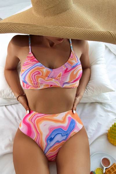 Bikini abstract fluid