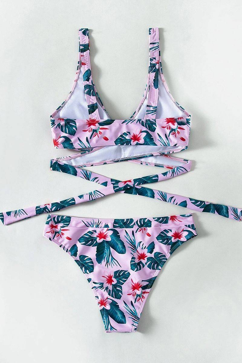 Bikini floral wrap