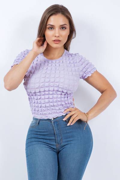 Blusa bubble open tie