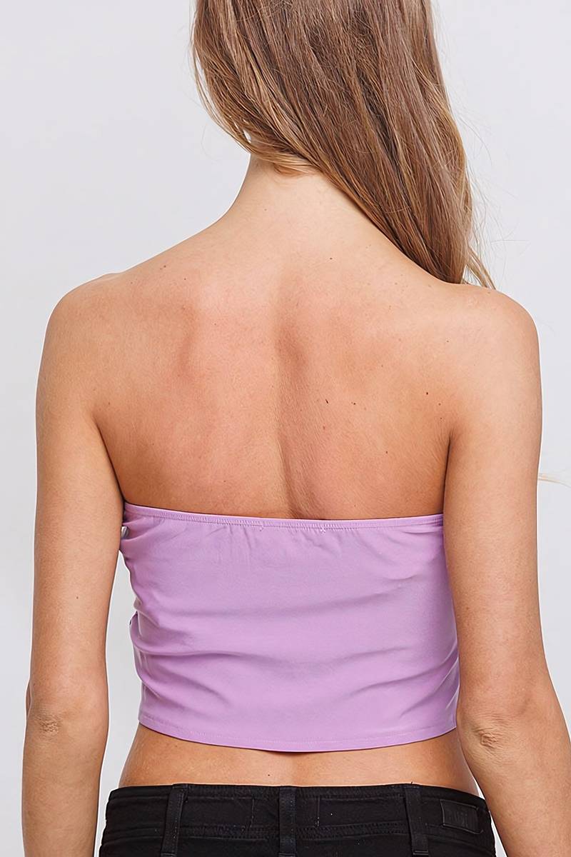 Blusa tube bandana
