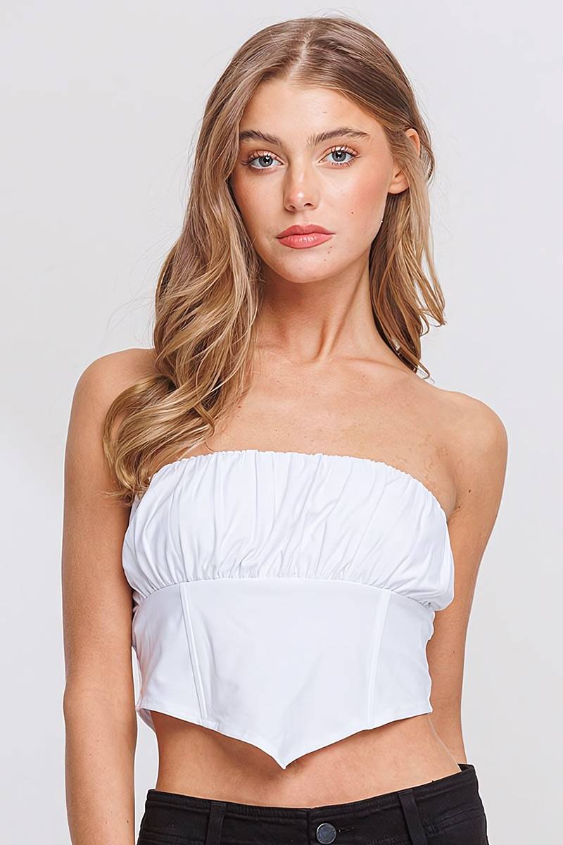 Blusa tube bandana