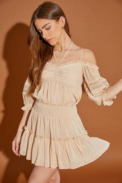 Blusa crochet off shoulder