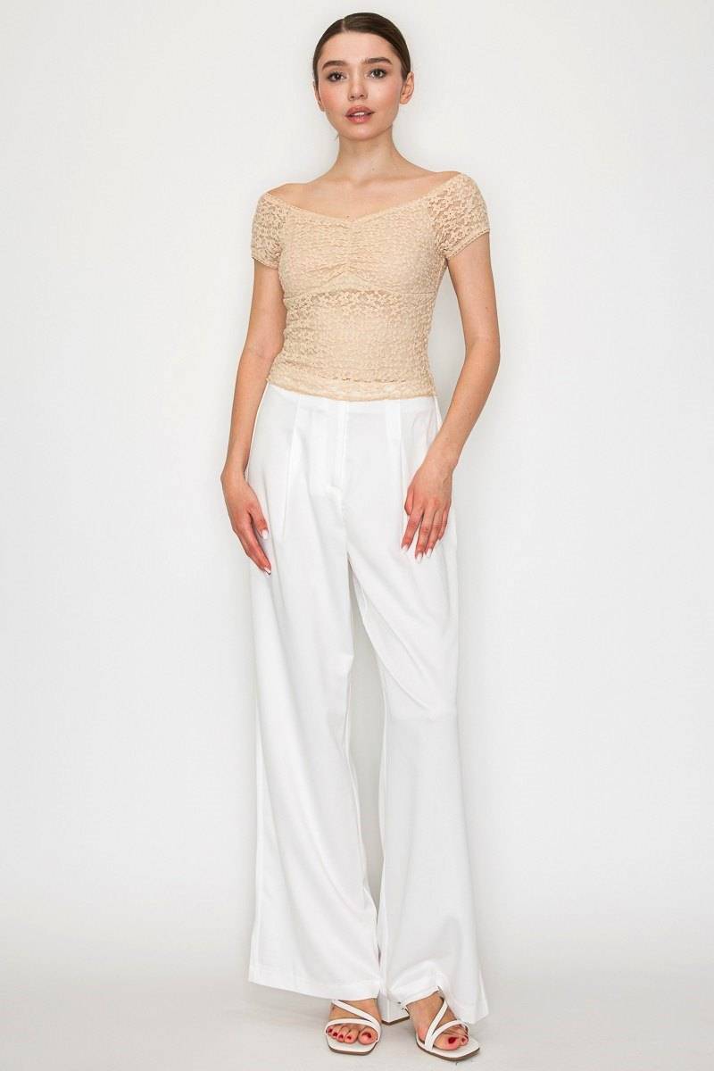 Blusa off shoulder floral