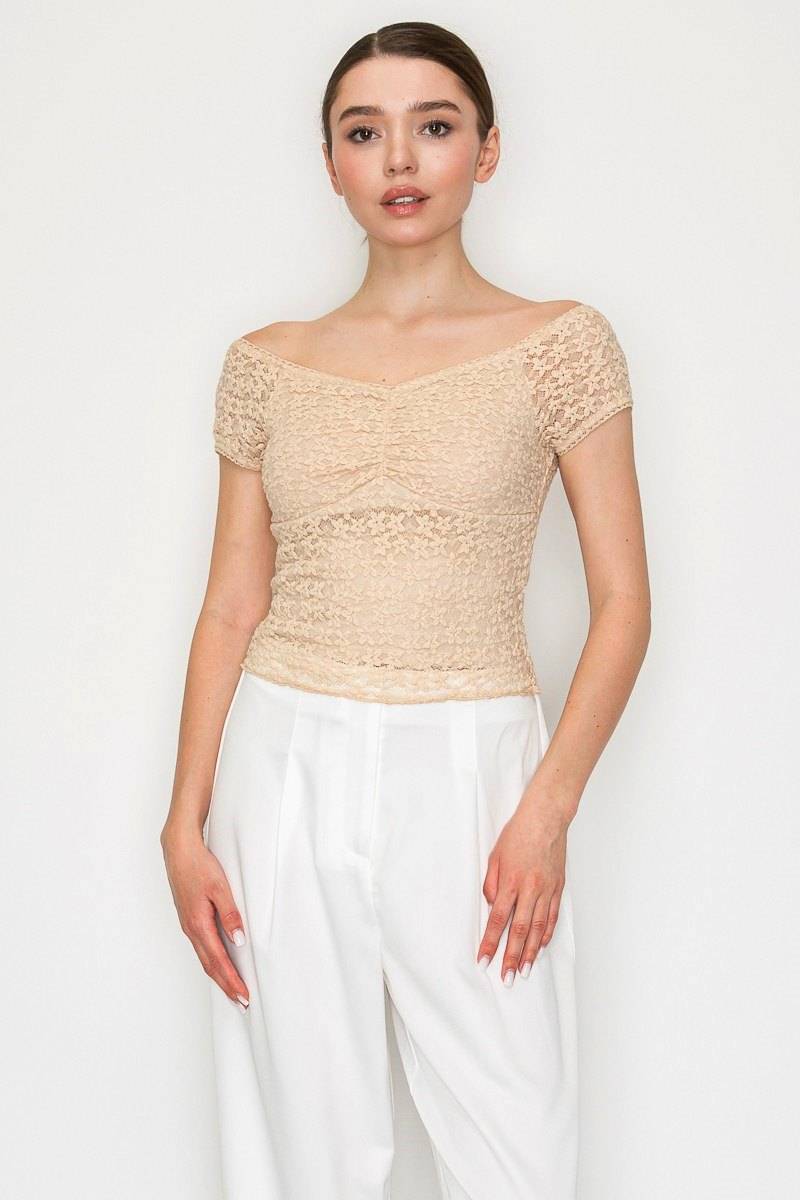 Blusa off shoulder floral